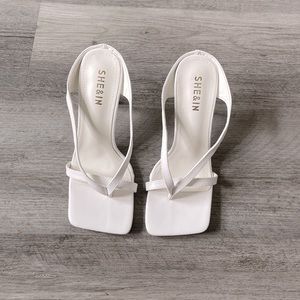 Shein white heel